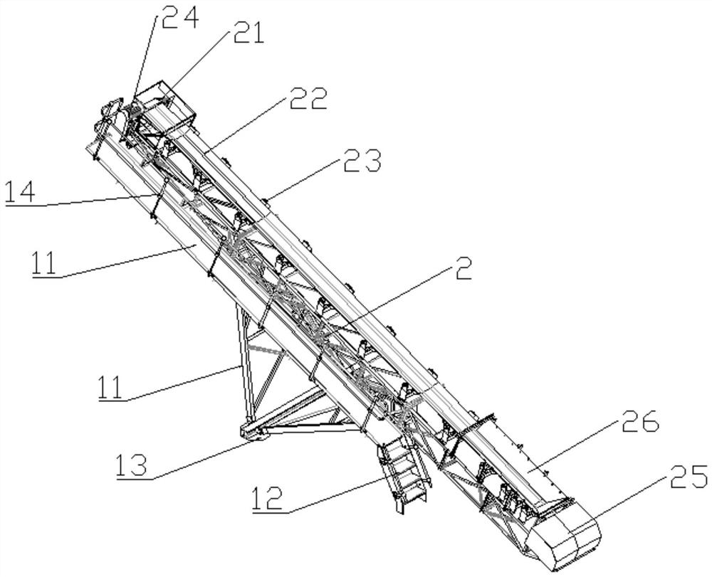 Conveyor for ore transportation