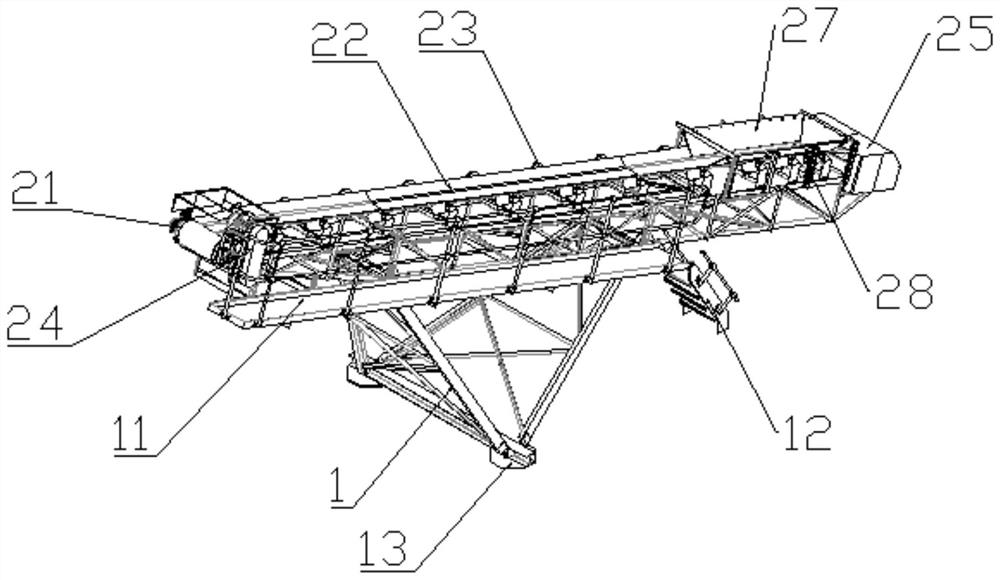 Conveyor for ore transportation