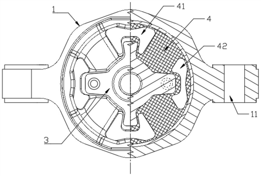 Storage battery mounting suspension for automobile