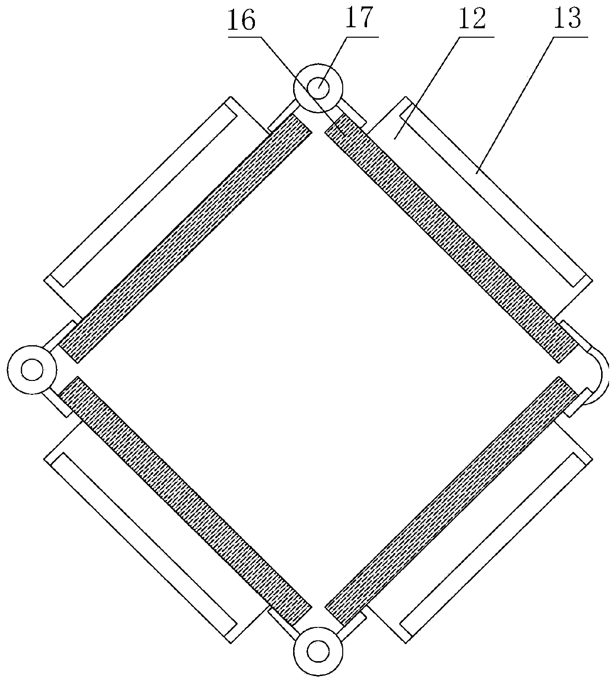 Foldable gallery showing stand