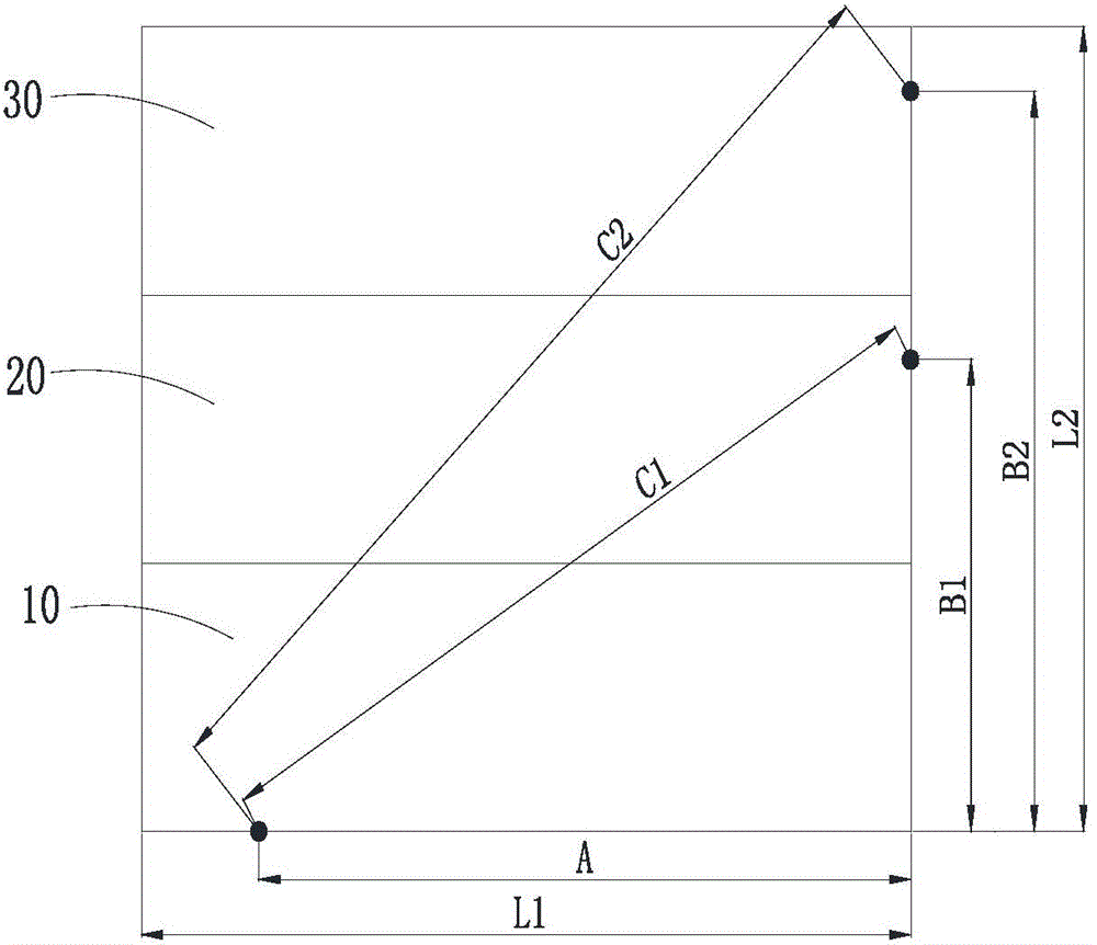 Error correcting method for uniform angle index of large spliced plate