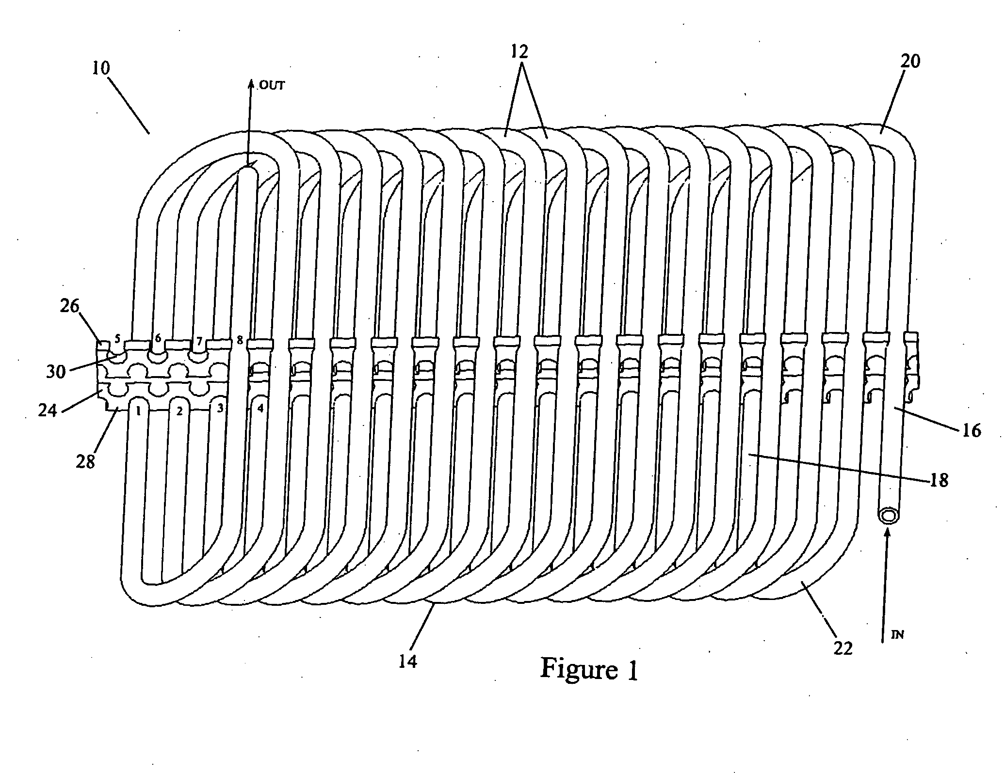 Wound layered tube heat exchanger