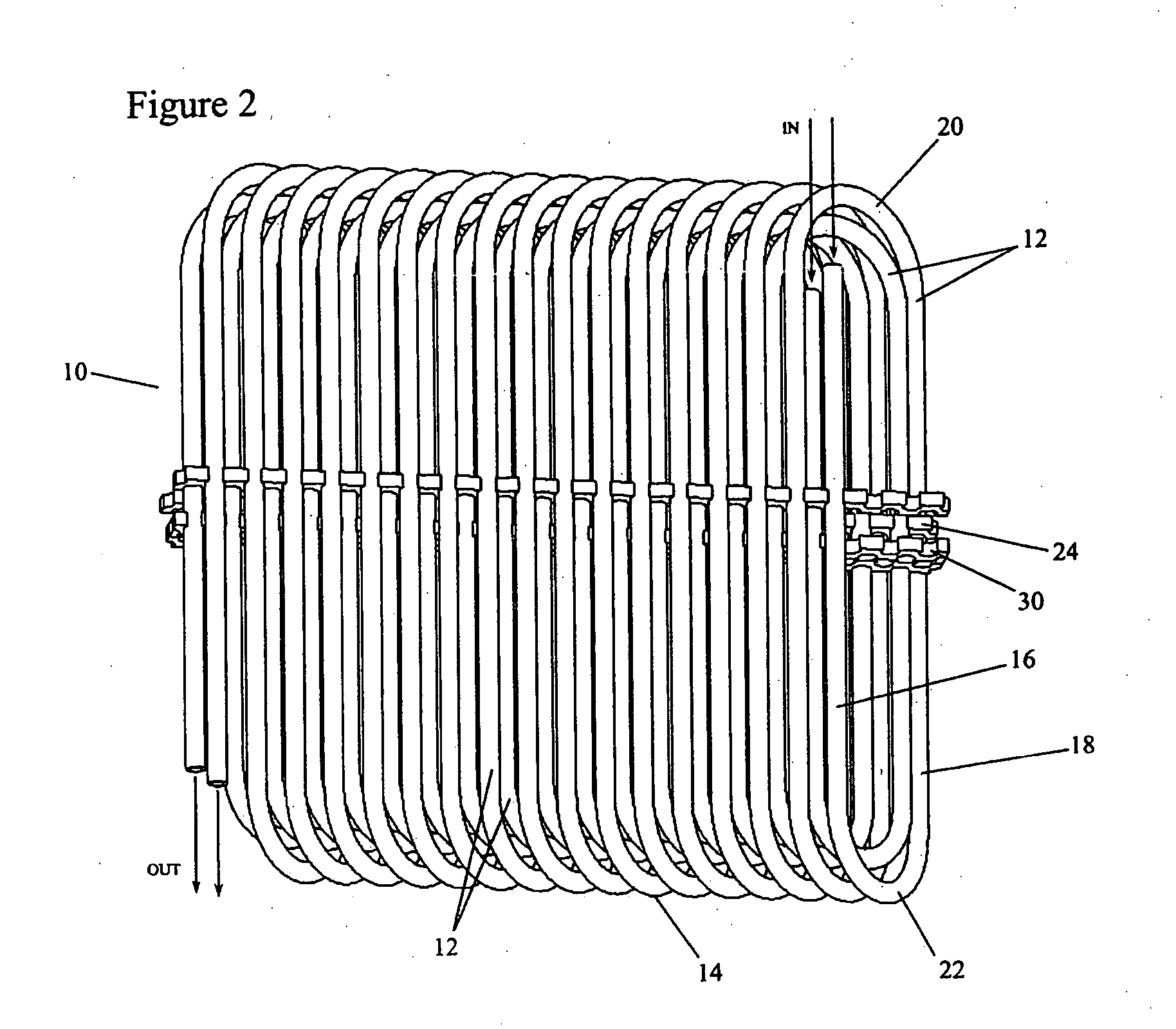 Wound layered tube heat exchanger