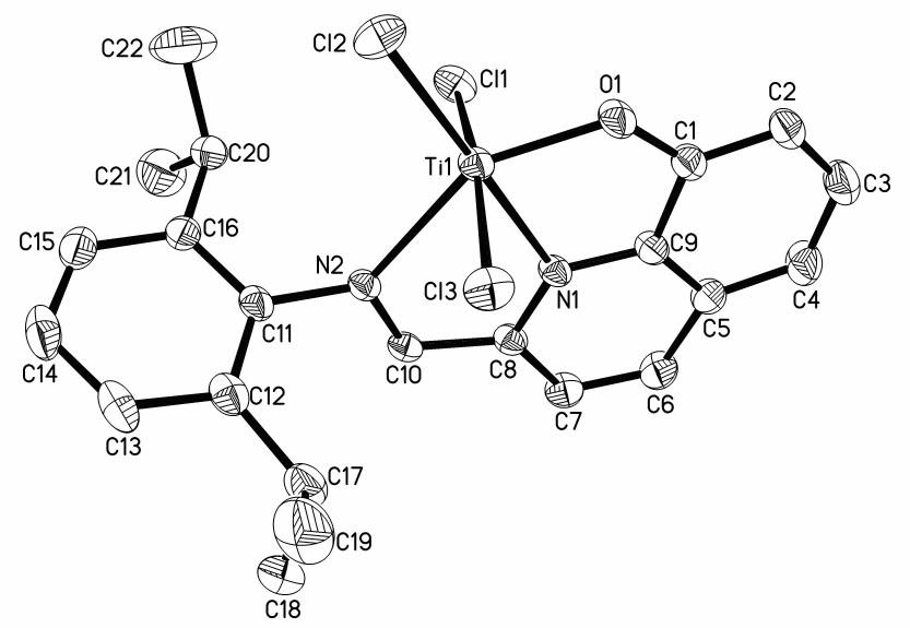 Metal olefin polymerization catalyst containing 8-hydroxyquinoline imine ligand and preparation method thereof