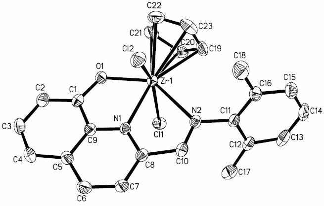 Metal olefin polymerization catalyst containing 8-hydroxyquinoline imine ligand and preparation method thereof