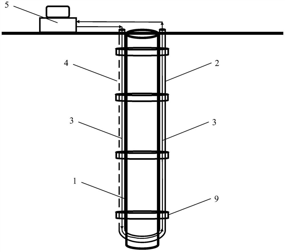 Underground fluid component measuring system and method based on distributed optical fiber sensing