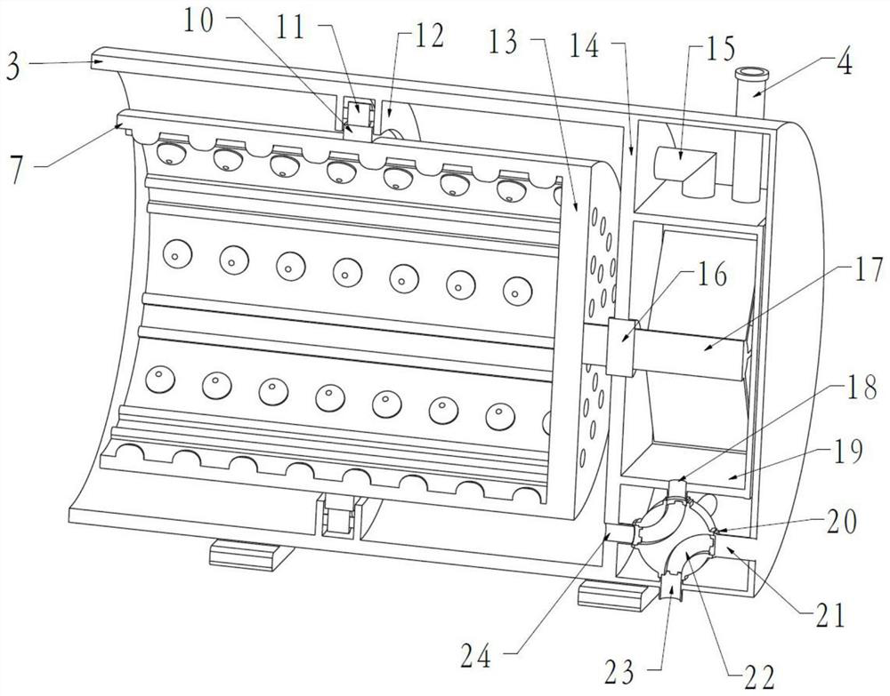 Small-sized washing device driven by water power