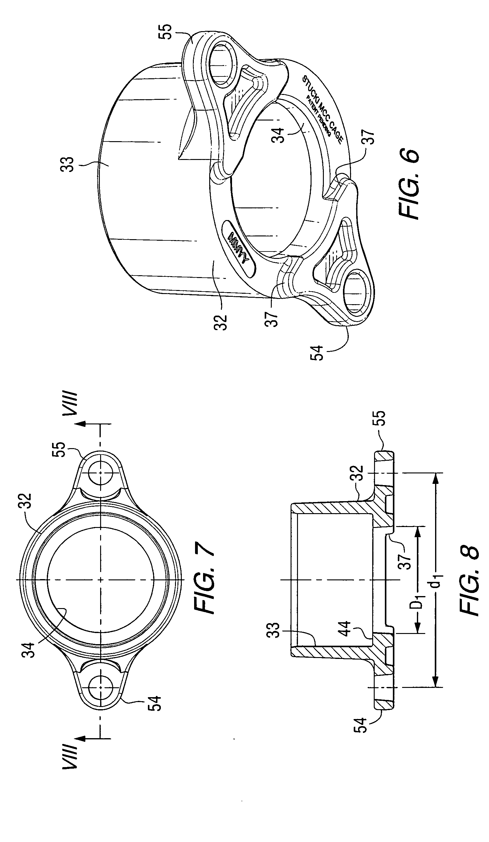Modular base side bearing