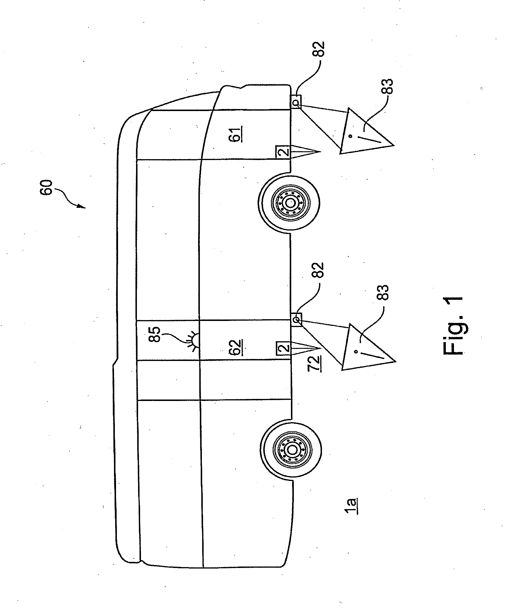 Device and Method for Outputting a Signal When There is a Hazardous Underlying Surface Under a Vehicle