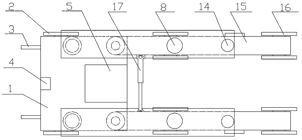 Line construction winding and unwinding device under muddy terrain