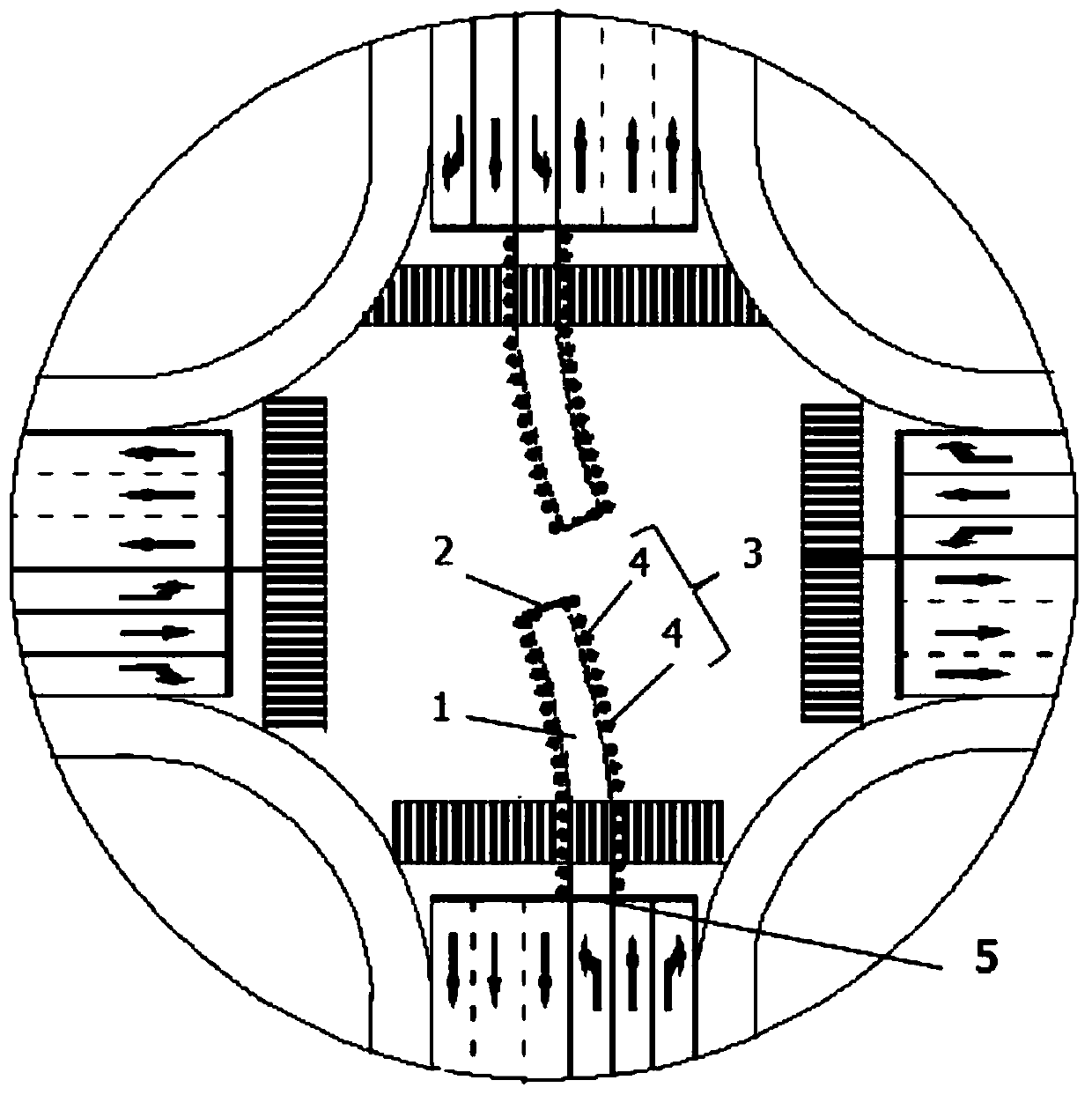 Lamp belt control method, lamp belt and left turn waiting zone of road