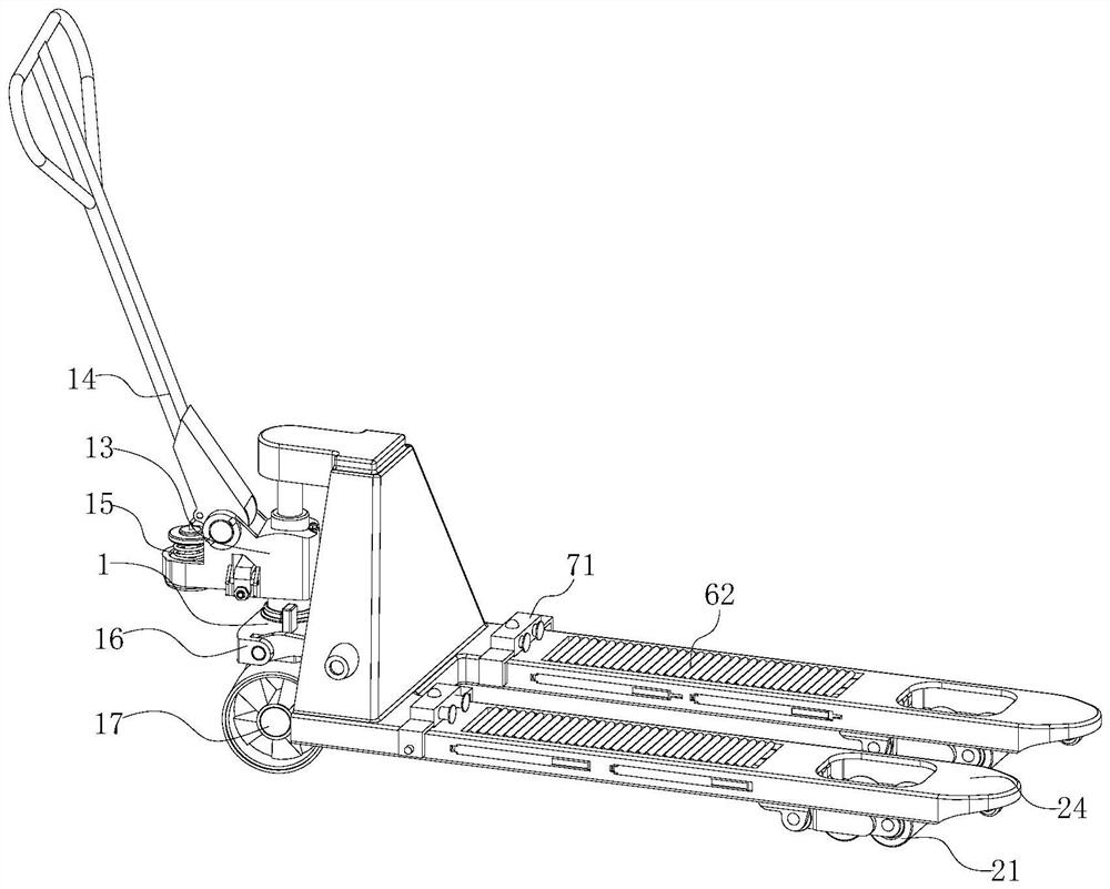 A durable forklift for storage