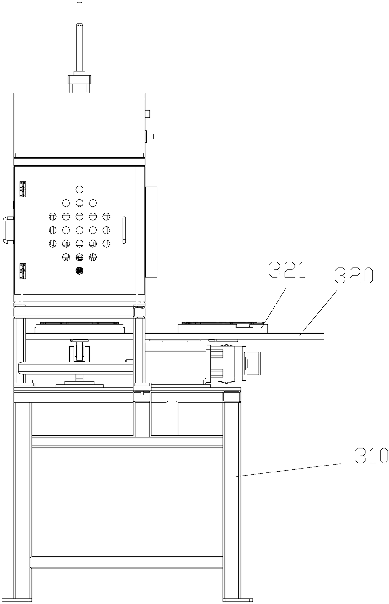 Bearing hot welding machine and bearing assembling equipment with same