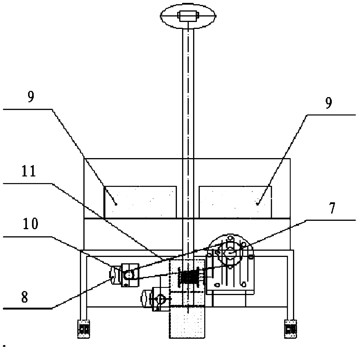 Steel cord hoisting transport vehicle