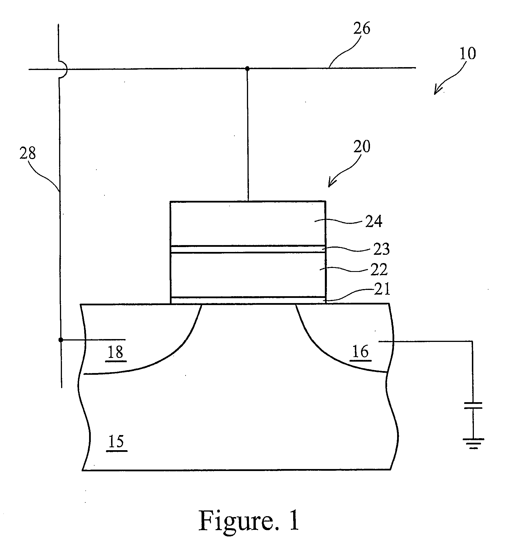 Gated semiconductor device and method of fabricating same