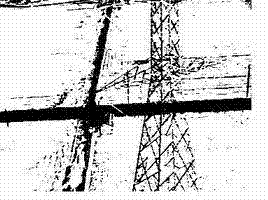 Rapid image recognizing method of power tower pole outline