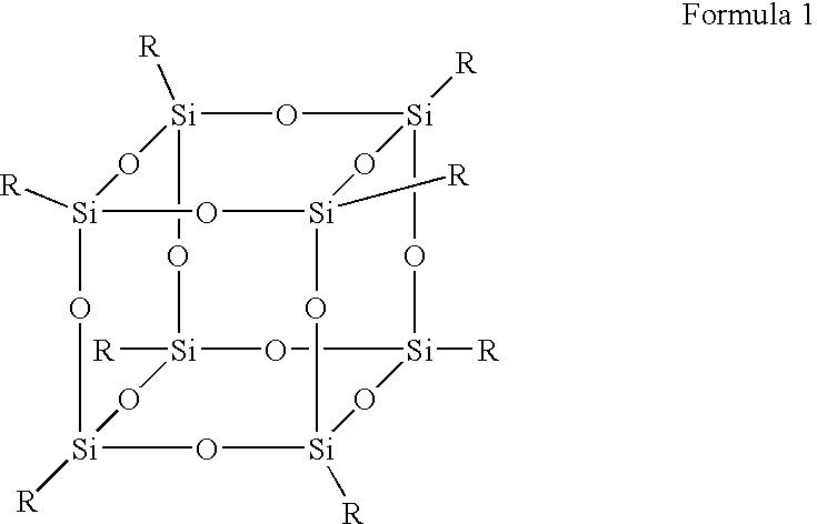 Polysilsesquioxane containing polymeric compositions