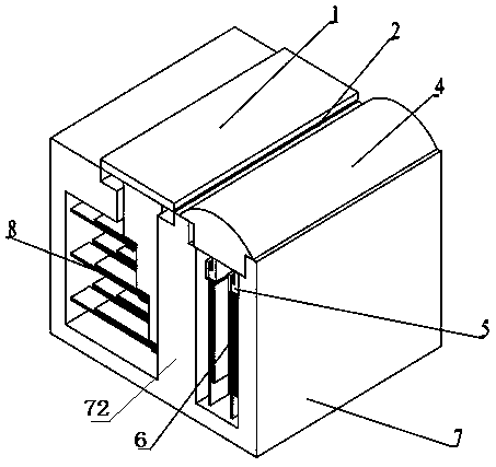 A piezoelectric deceleration belt energy recovery device