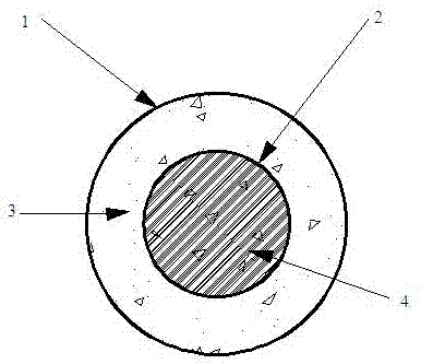 Double steel pipe concrete anti-seismic column with built-in rubber compound and its construction method