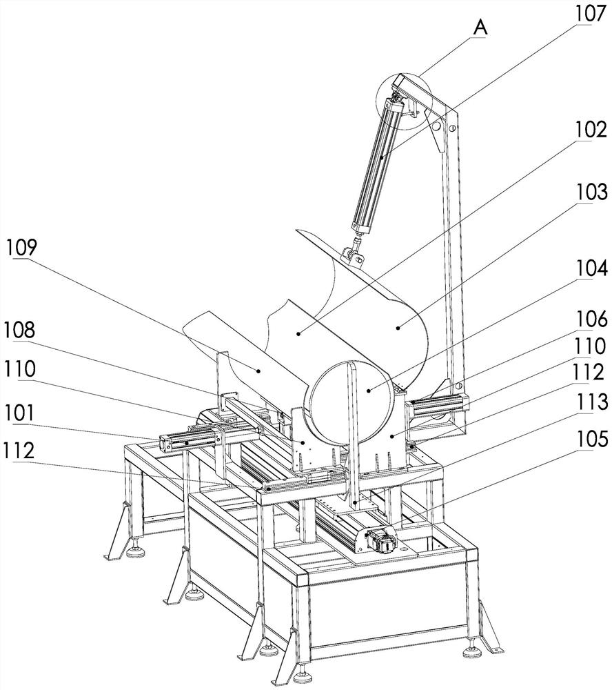 Automatic bag filling mechanism based on woven bags and control method of automatic bag filling mechanism