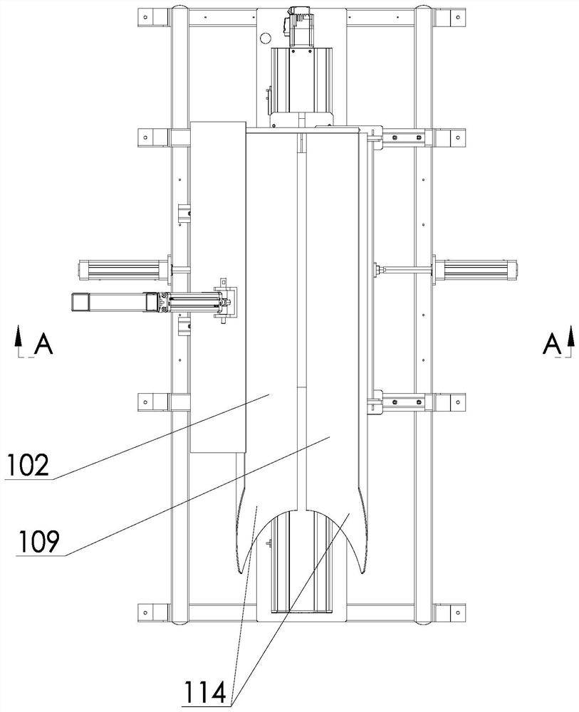 Automatic bag filling mechanism based on woven bags and control method of automatic bag filling mechanism