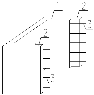 Mold-free laminated column and construction method thereof