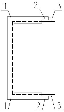 Mold-free laminated column and construction method thereof