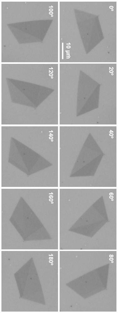 Method for judging sub-crystal domain and crystal lattice direction of rhenium compound film based on optical method