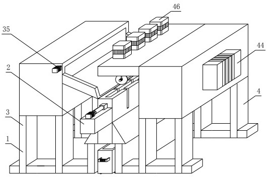 A fixed-length cutting device for profile processing