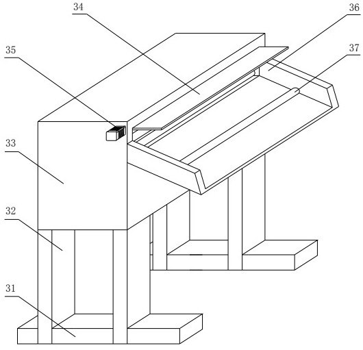 A fixed-length cutting device for profile processing