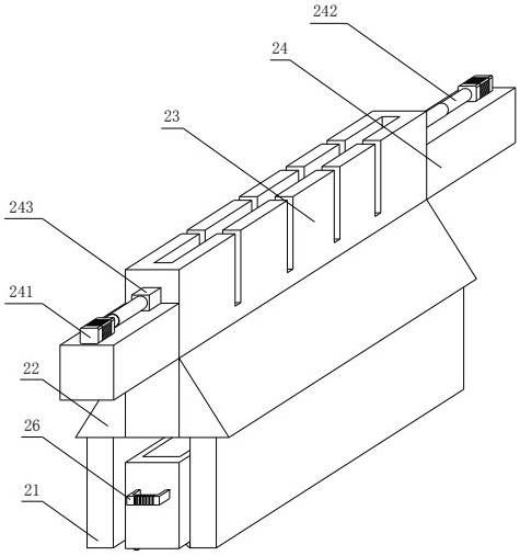 A fixed-length cutting device for profile processing