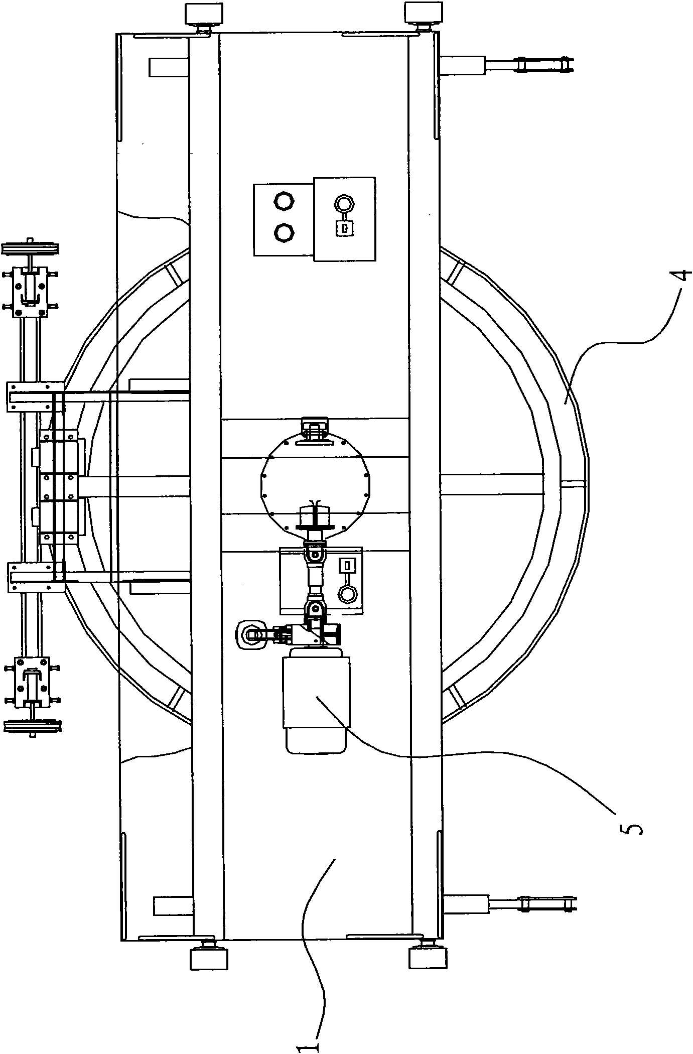 Driving machine for ropeway