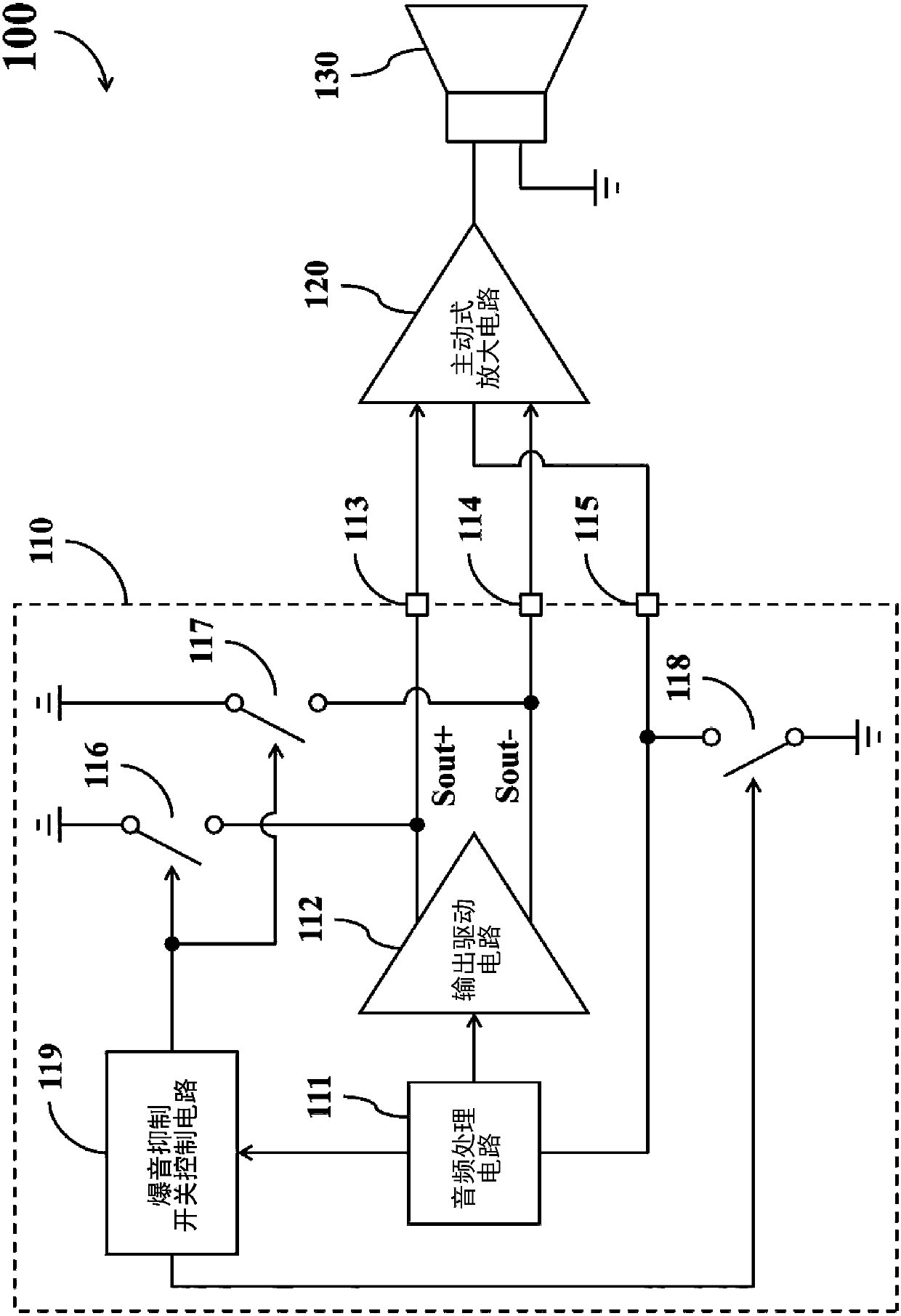 Audio encoding and decoding circuit capable of avoiding generation of popping noise
