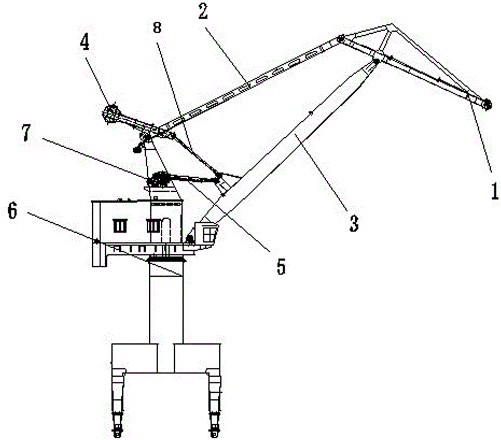 Method and device for detecting balance point of balance weight of portal crane