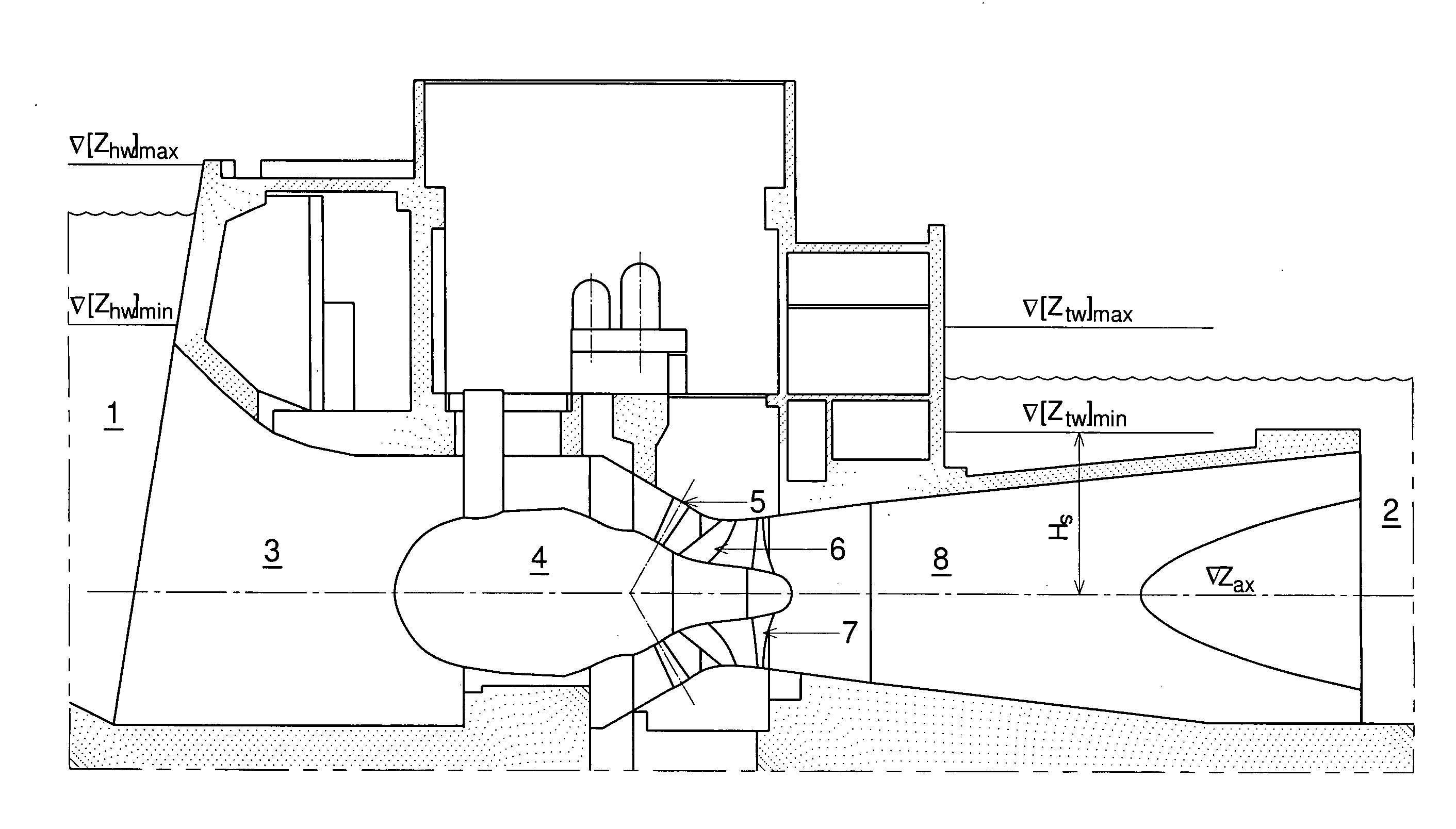 Two-way generation tidal power plant with bypasses