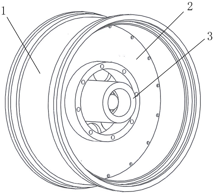 Axial flux outer rotor hub motor