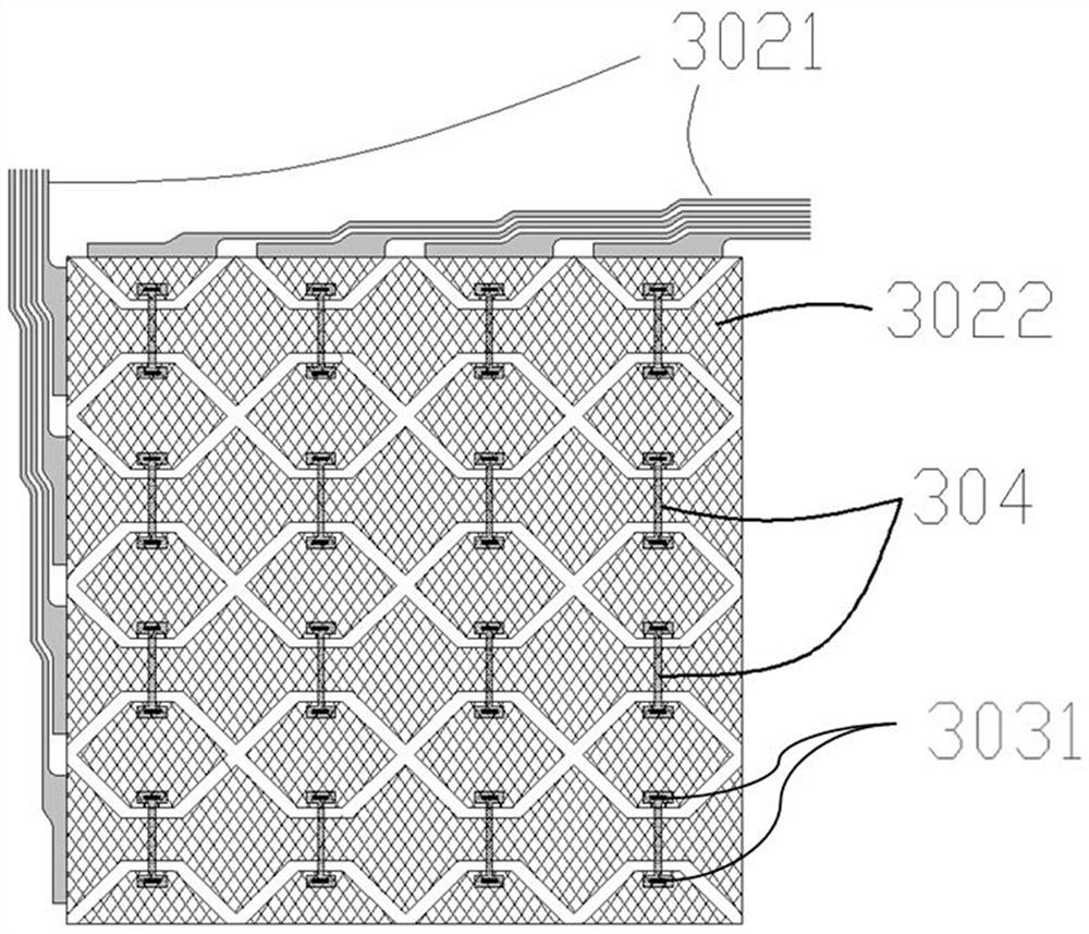 Metal grid touch screen