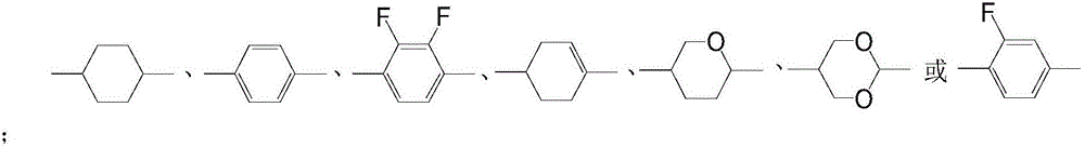 Cyclopropyl ether-containing negative dielectric liquid crystal composition and its application