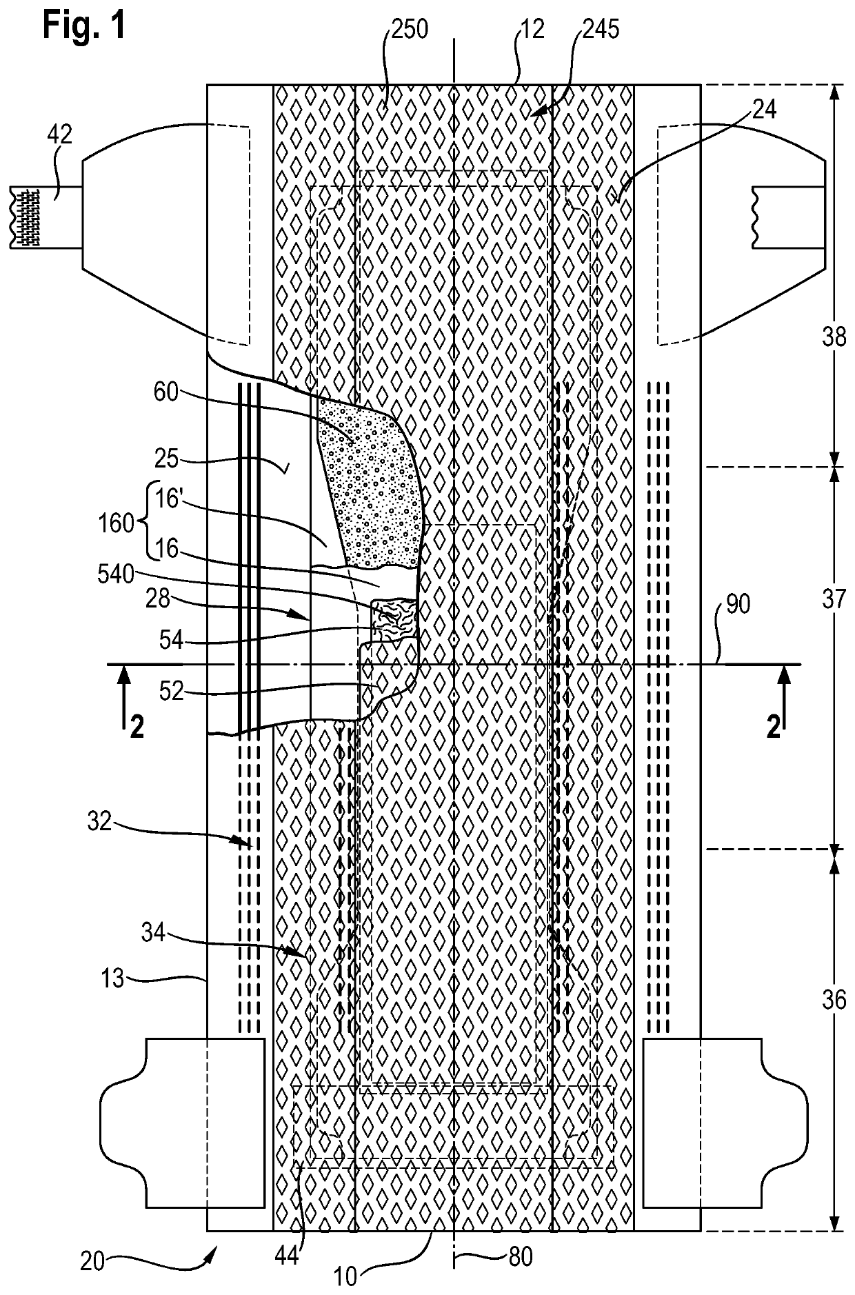 Absorbent article comprising a topsheet/acquisition web laminate