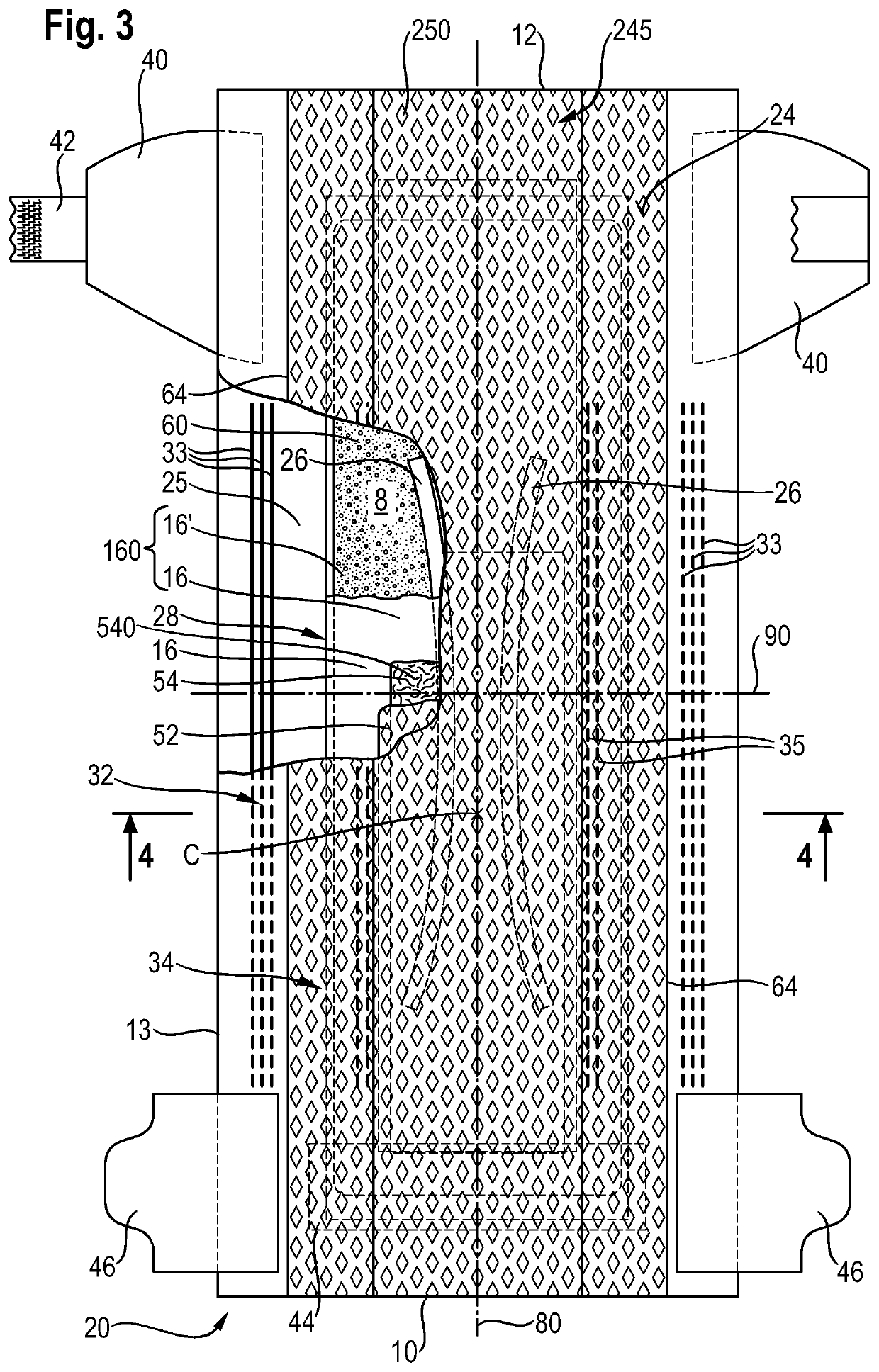 Absorbent article comprising a topsheet/acquisition web laminate