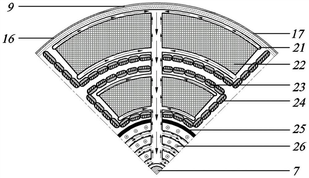 A modular space nuclear reactor power generation unit