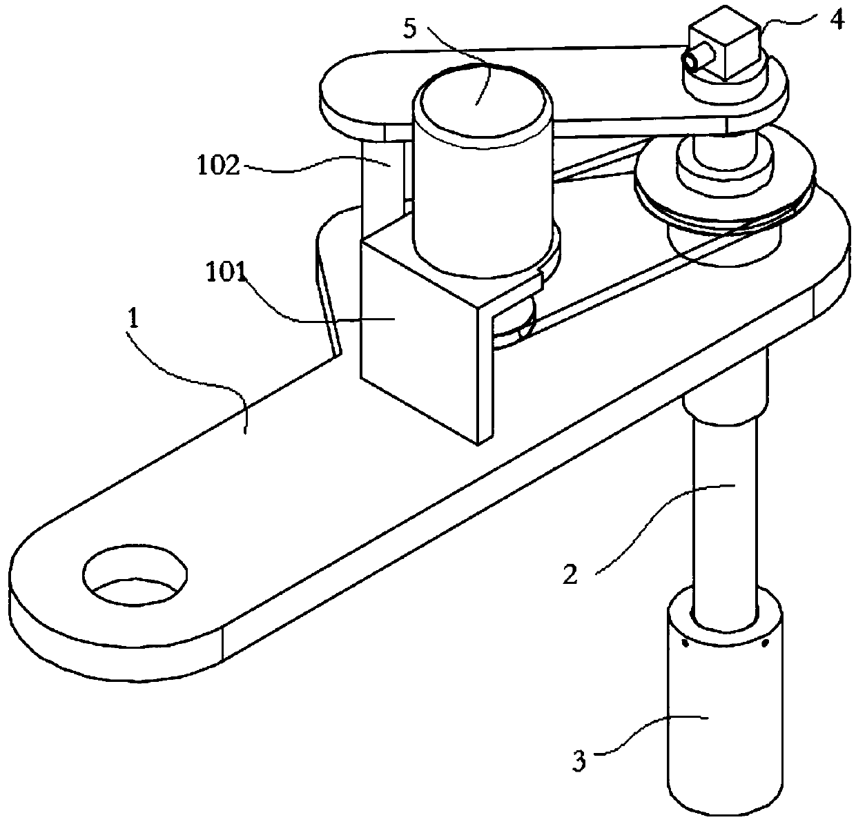 Flame polishing device inside a glass vessel