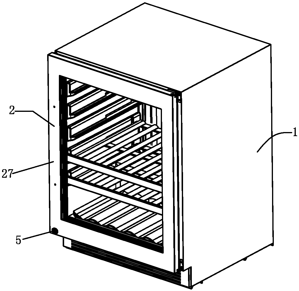 Embedded wine cabinet