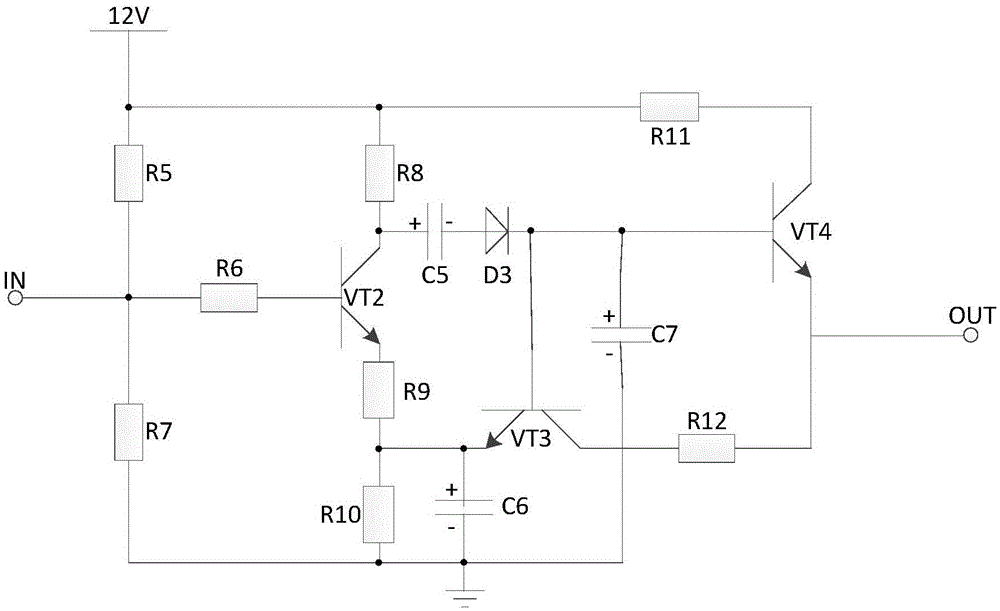 Gain flash-lamp type underground parking lot backing auxiliary system