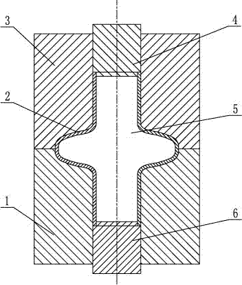 Method for forming diameter-variable parts by viscoelastic-plastic flexible die