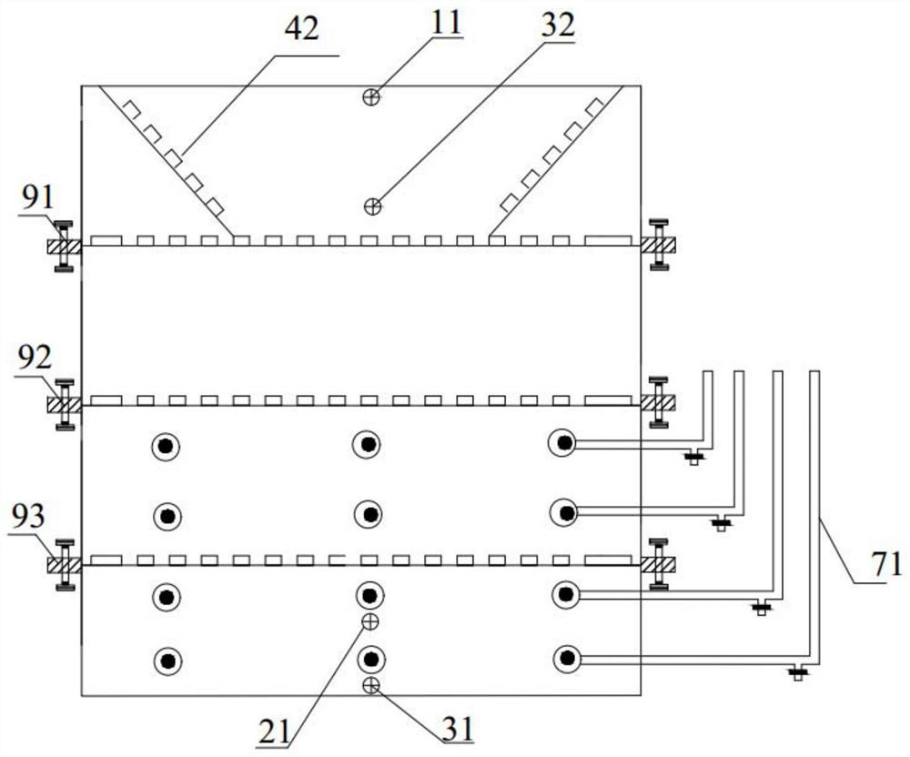 Dynamic simulation method for recharging underground water by surface water