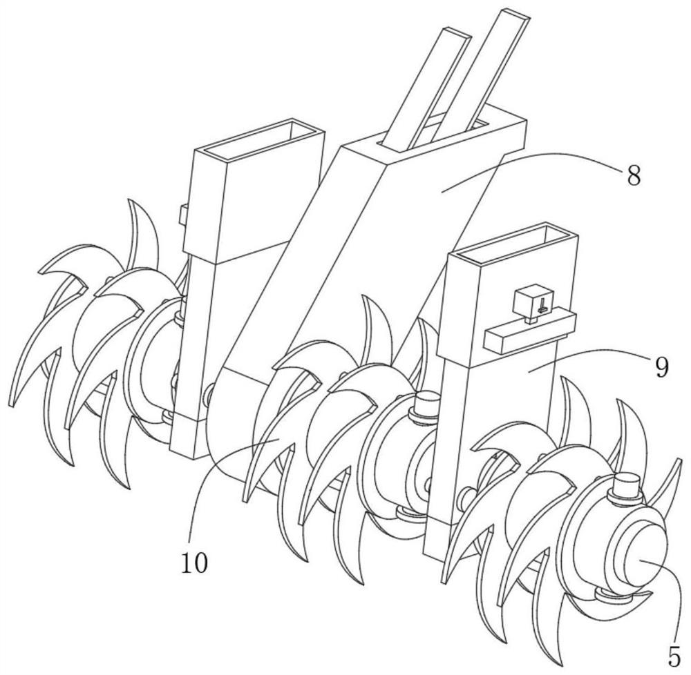 Rapid ditching equipment for agricultural seed sowing