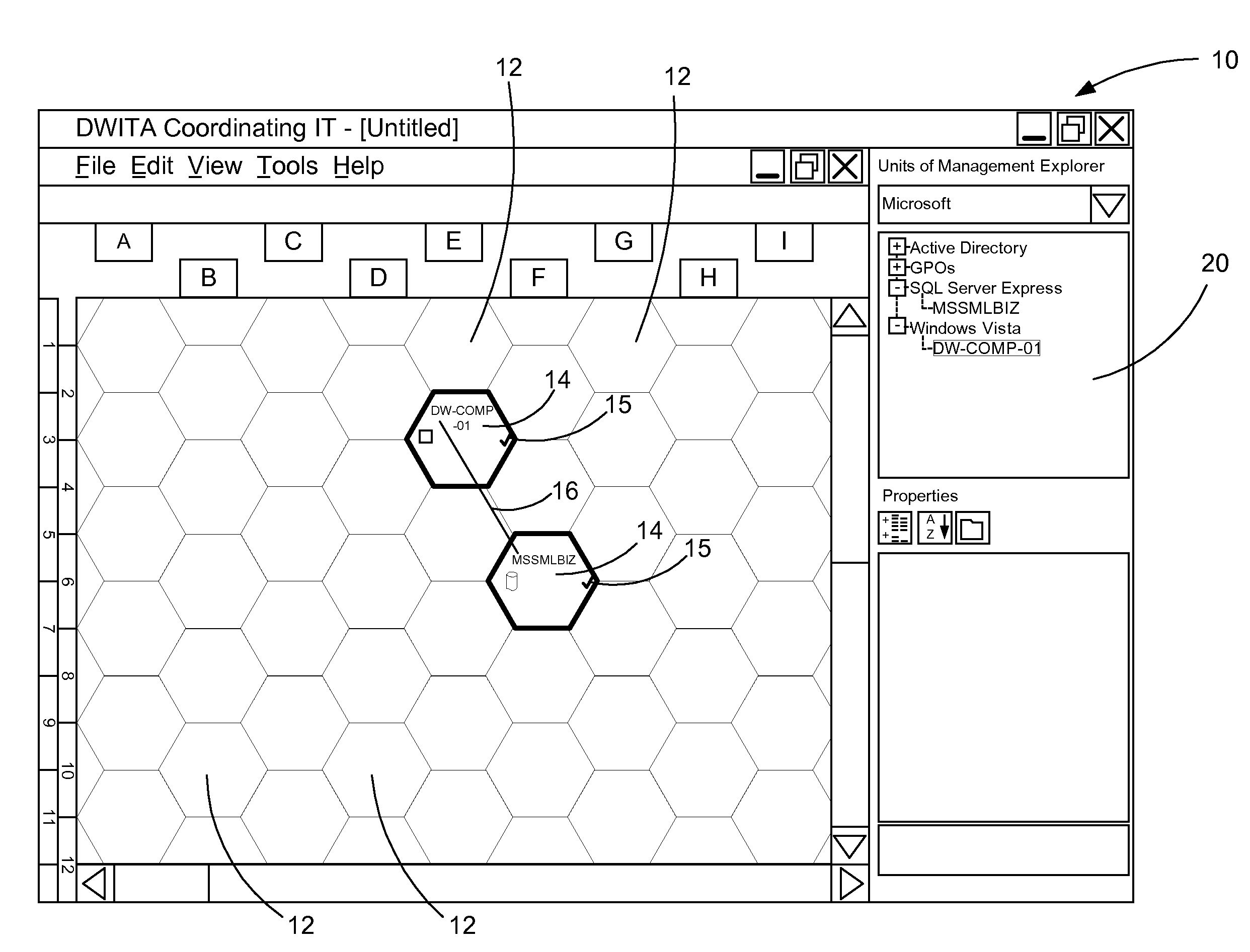 Visualization and management of information technology components