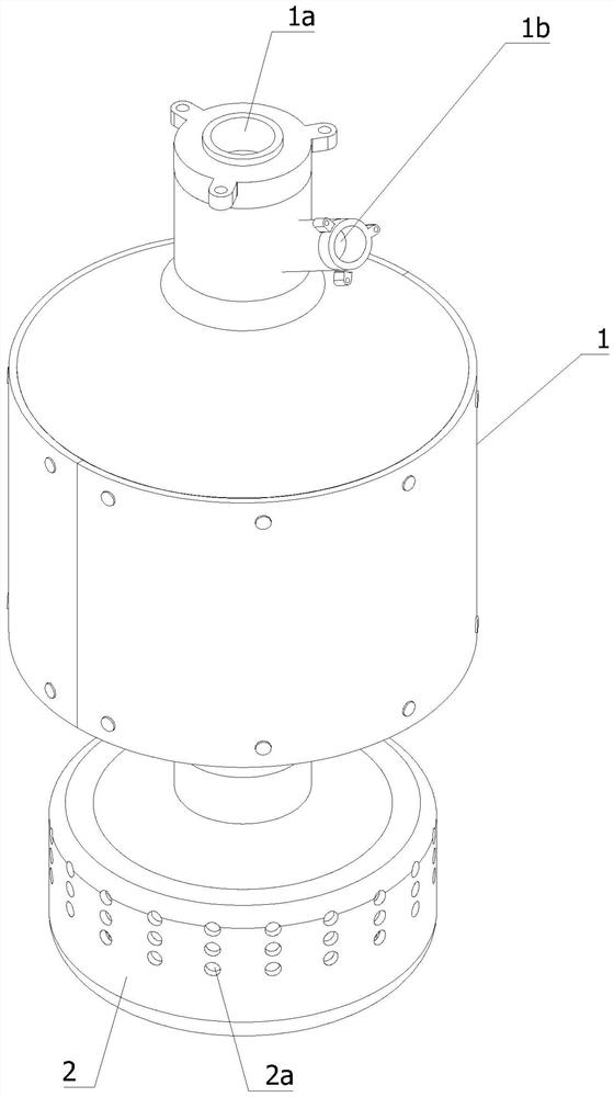 Tail gas after-treatment mixing device