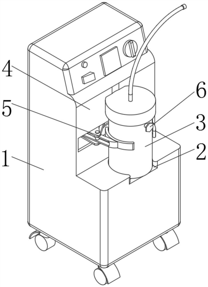 Lung-heat-clearing and sputum-excretion device for respiratory medicine department